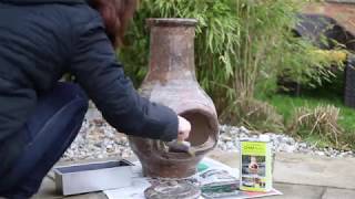 How to seal your Clay Chimenea with Chimseal [upl. by Kali493]