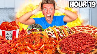 Trying Extreme Eating Challenges SHOCKING Eating the Worlds UNHEALTHIEST Diet for 100 Hours [upl. by Leahey]