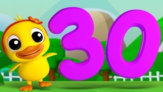 Numbers Song 1 to 30  3D Rhymes  Learning Number For Kids by Farmees [upl. by Inajar]