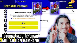 INI DIA CARA MUDAH DAN GRATIS RESET RACIKAN DI EFOOTBALL 2023 MOBILE TERBARU [upl. by Mercuri]