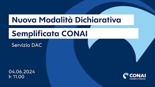 Nuova modalità dichiarativa semplificata Conai [upl. by Tine]