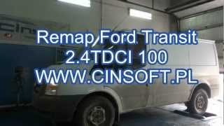 CHIPTUNING FORD TRANSIT 24TDCI 100 CINSOFT [upl. by Stephie687]