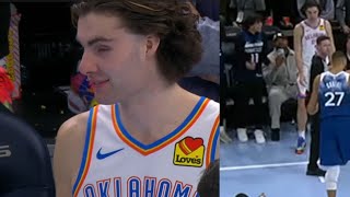 JOSH GIDDEY GETS BOOED FROM ENTIRE ARENA amp GETS INTO IT WITH FANS COURTSIDE [upl. by Eirahs]