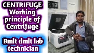 Centrifuge machine practical  Working principle of Centrifuge [upl. by Eelyrehc]