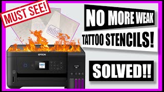 Tattoo Stencils Hack How To Fix EcoTank Printer Problem [upl. by Ovida]