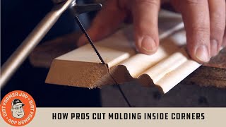 How Pros Cut Molding Inside Corners [upl. by Spracklen]