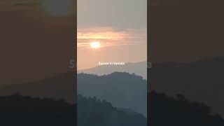 Sunset real view in keerala trending youtubeshorts shortvideo sunset [upl. by Aisset402]