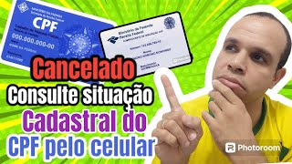 COMO CONSULTAR SITUAÇÃO CADASTRAL DO CPF  COMO CONSULTAR CPF [upl. by Rodi]