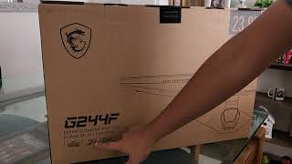 MSI G244F Monitor Gaming Unboxing  El Numero 1 Para ESport [upl. by Wilen]