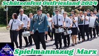 Schützenfest Ostfriesland 2024  Spielmannszug Marx Highlights [upl. by Tirza]