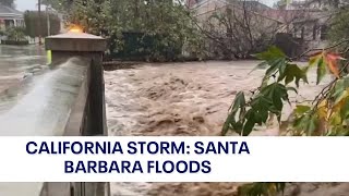 Santa Barbara flooding leads to evacuations [upl. by Nicko39]