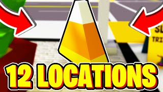 EASY MODE ALL 12 CANDY CORN LOCATIONS In Brookhaven HALLOWEEN EVENT 2024 Roblox [upl. by Iaj167]