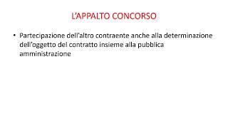 L’APPALTO CONCORSO [upl. by Reitrac18]