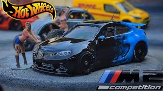 BMW M2 competicion wide body Custom Hot wheels [upl. by Suoivatnod]