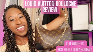 LOUIS VUITTON BOULGNE REVIEW  WHERE HAVE I BEEN SEE WHAT FITS IN MY BAG [upl. by Sukhum]