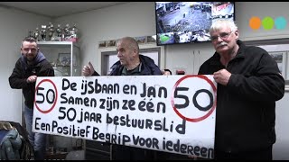 Jan ter Velde 50 jaar vrijwilliger bij schaatsverenigingTOG [upl. by Enawyd]