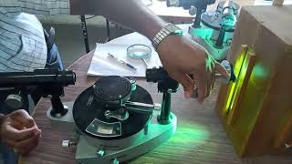 To determine refractive index and dispersive power of material of prism using spectrometer [upl. by Ancel433]