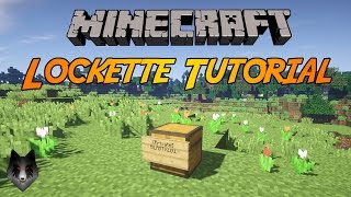 Minecraft  Lockette Plugin Tutorial Chest Protection [upl. by Shaylah726]