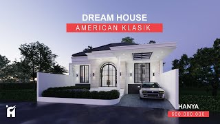 Rumah American Klasik 1 Lantai 2 Kamar Tidur Luas Lahan 150m2 Di Surabaya  DREAM HOUSE [upl. by Ginelle]