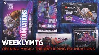 WeeklyMTG  Opening Magic The Gathering Foundations [upl. by Mailand]