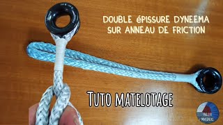 Matelotage  double épissure sur anneau de friction VoilierMartineke [upl. by Scrivenor871]