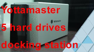 review Yottamaster Aluminum Alloy 5 Bay 2535 inch USB31 Type C External Hard Drive Enclosure [upl. by Durning]