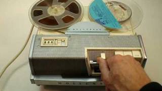 SOLD Vintage Wollensak T1500 Reel to Reel Tape Recorder Demo [upl. by Cirone]