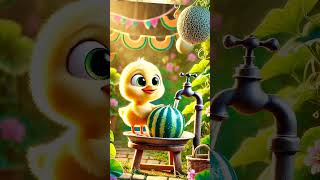 Cute Duckling Makes Cantaloupe Smoothie Adorable Duck Al AnimationShorts [upl. by Juakn]