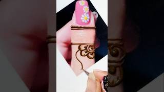 Finger mehndi design ❤️🤩🎊😍ytshorts [upl. by Eirised]