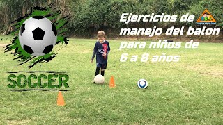 Ejercicios de Futbol para niños de 6 a 8 años [upl. by Odraccir]