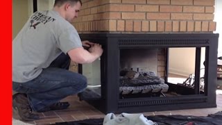 Repainting a 3 sided Fireplace [upl. by Edijabab79]