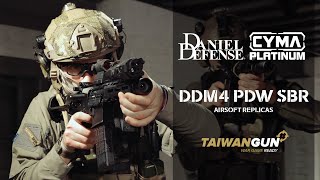 Daniel Defense by Cyma Platinum DDM4 PDW SBR  Airsoft Replica Presenation [upl. by Atikihs]