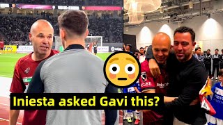 Iniesta met Xavi and Gavi as Barcelona vs Vissel Kobe in pre season tour in Japan [upl. by Gadmon642]