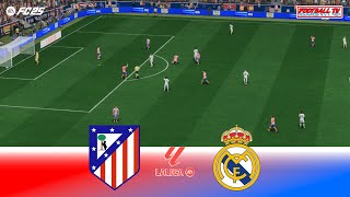 Atletico Madrid vs Real Madrid  La Liga 2425  Full Match All Goals  FC 25 Gameplay PC [upl. by Aicital43]