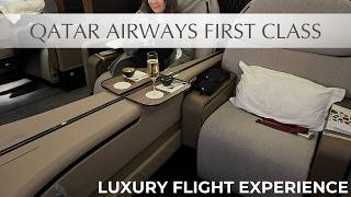 Qatar Airways First Class Experience  DOH to BKK on the A380 in 4K [upl. by Yrgoerg]