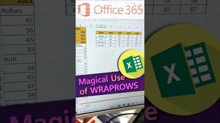 ✅🙄Magical Wraprows Function in Excel🔥Excel Useful Function shorts ytshorts excel excelformula [upl. by Ebaj632]