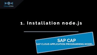 SAP® CAP  Teil 1 Installation  SAP Cloud Application Programming Model [upl. by Enawyd]