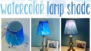 DIY Watercolor Lampshade [upl. by Paehpos56]