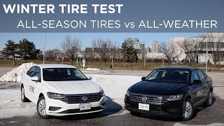 Comparing AllSeason tires with AllWeather tires  Drivingca [upl. by Ernestine]