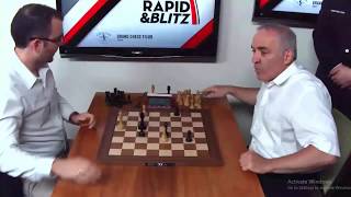 AMAZING BISHOP Dominguez Perez vs Gary Kasparov  Saint Louis Blitz Chess 2017 [upl. by Aicen749]