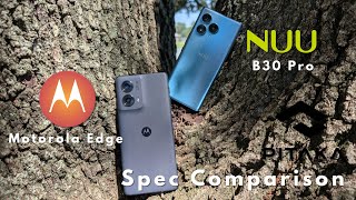 NUU B30 Pro vs Motorola Edge 2024 Spec Comparison [upl. by Atilegna998]