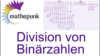 Division von Binärzahlen [upl. by Steffi571]