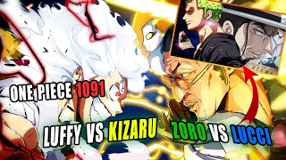 【Spoiler One Piece 1091】Thất Vọng ODA KIZARU  LUCCI Vs LUFFY  ZORO Cực Cháy [upl. by Boyt]