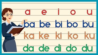 UNANG HAKBANG sa PAGBASA sa FILIPINO  KINDERELEMENTARY  PHONICS [upl. by Esidnak368]