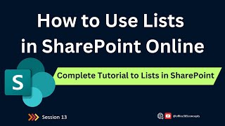 How to Use Lists in SharePoint Online  SharePoint Lists Tutorial  SharePoint Online Training [upl. by Nylirehc333]