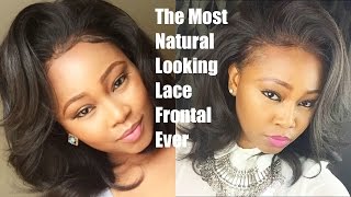 Chrissy Bales  Most Natural Looking Lace Frontal Ever NO GLUE NOT SEWN DOWN detailed [upl. by Blackman]