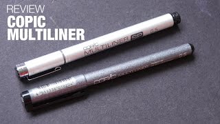 Review Copic Multiliner amp SP Pens [upl. by Erimahs]