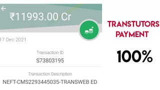 Transtutors Payment Proof  Bank Statements [upl. by Ennairam]