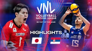 🇯🇵 JPN vs 🇷🇸 SRB  Highlights  Week 1  Mens VNL 2024 [upl. by Hemminger]