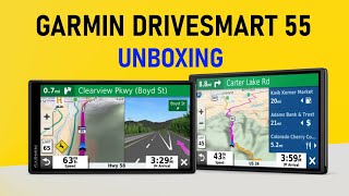 Garmin DriveSmart 55 MTS EU Unboxing HD 0100203712 [upl. by Enniroc]